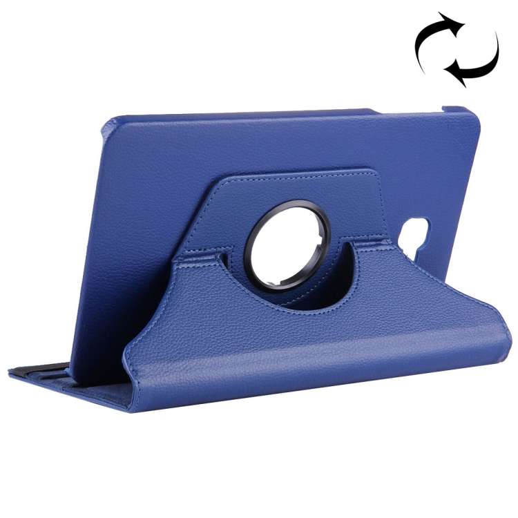 For Galaxy Tab A 10.1 / T580 Litchi Texture Horizontal Flip 360 Degrees Rotation Leather Case with