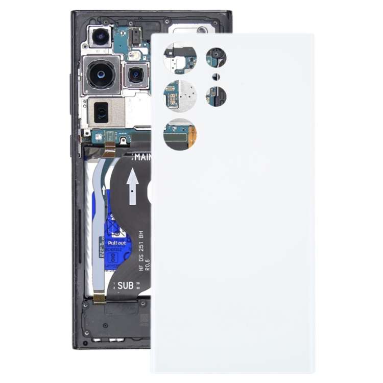 For Samsung Galaxy S23 Ultra 5G SM-S918B OEM Battery Back Cover(White)