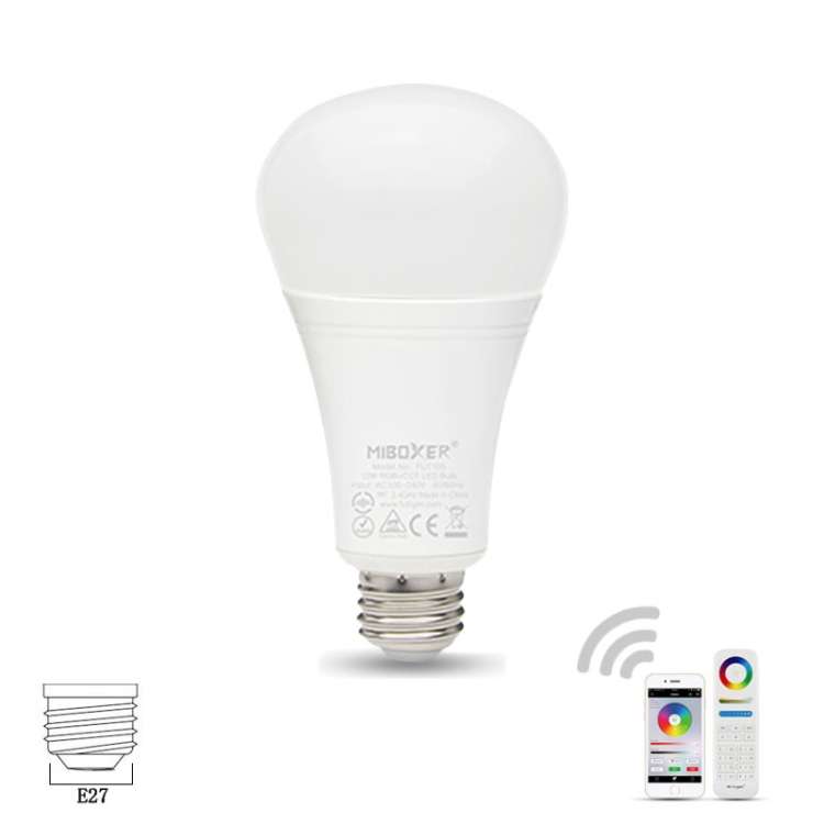 FUT105 12W RGB + CCT LED Bulb Light E27 Indoor Light 2.4G Remote Smart Phone APP Control Bedroom L