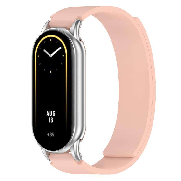 For Xiaomi Smart Band 10 / 9 / 8 Soft Silicone Magnetic Watch Band(Pink)