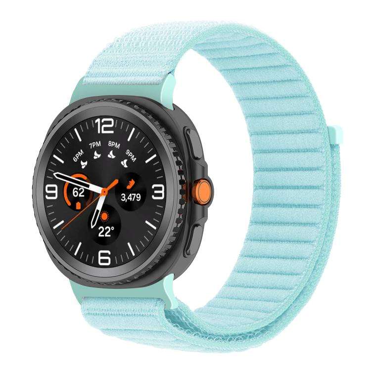 For Samsung Galaxy Watch8 / Watch8 Classic Same Color Wave Texture Braided Nylon Loop Watch Band(M