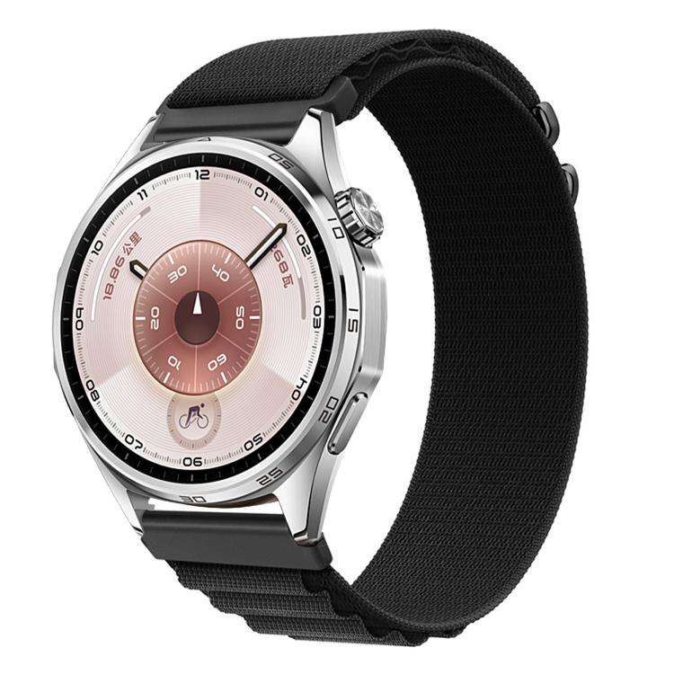 For Huawei Watch GT 6 46mm Alpine Loop Nylon Watch Band(Black)
