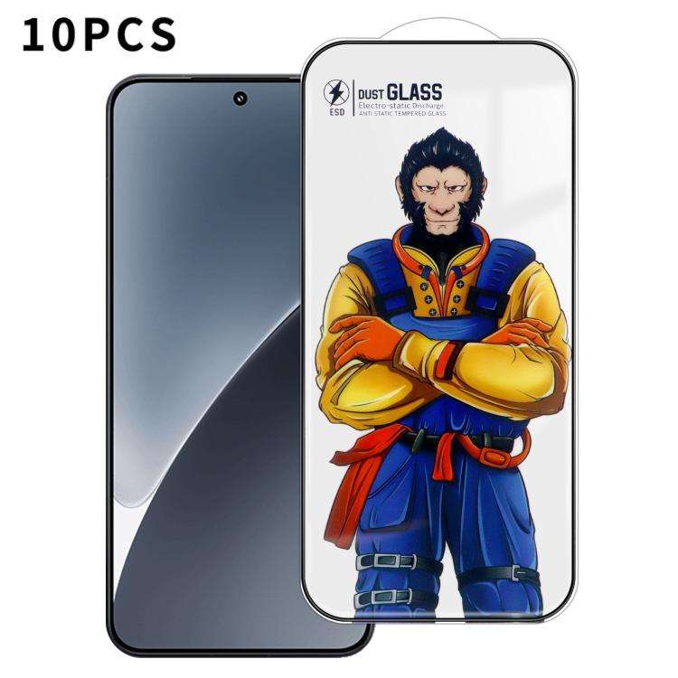 For Xiaomi 15 10pcs Armor Super-Strong 3D Curved 120C Anti-Static High-Aluminum Screen-Printed HD