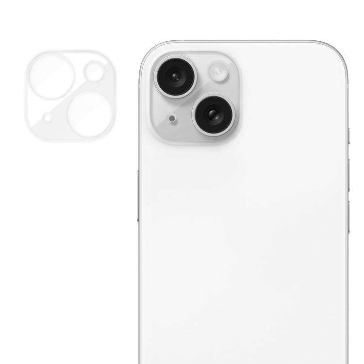 For iPhone 14 / 14 Plus Kalebol Transparent HD Anti-Fingerprint AR Integrated Camera Lens Tempered