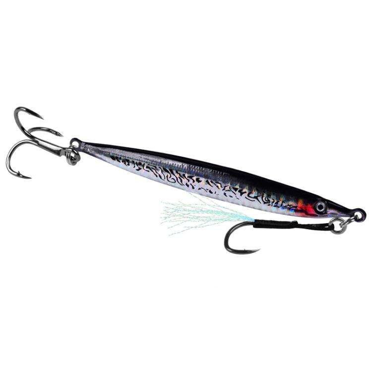14G PROBEROS LF151 Long-Distance Casting Sinking Lure 3D Fast-Draw Sea Fishing Mackerel Hook(D)