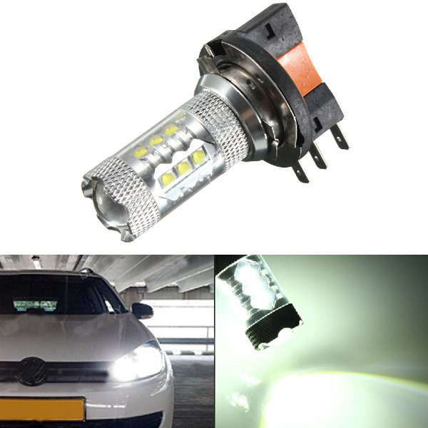 H15 White LED Car Halogen Bulb 12V 8W DRL Light