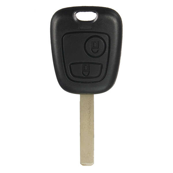 2Button Remote Fob Key Case Uncut Blade For Peugeot 107 207 307 206