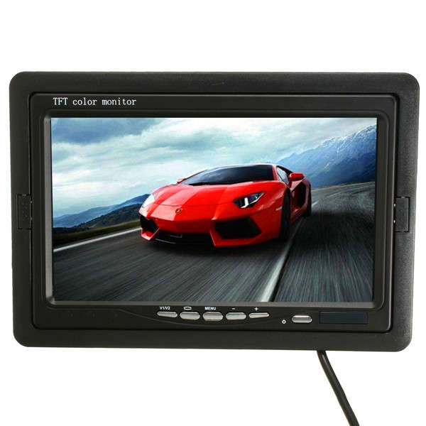 7 inch LCD Monitor + IR 18LED Reverse Backup Camera Rear View Kit For Truck