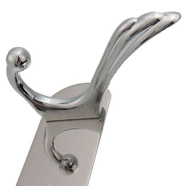 14X 4 Hooks Stainless Steel Wall Mounted Towel Rack Clothes Hanger Coat Hat Holder