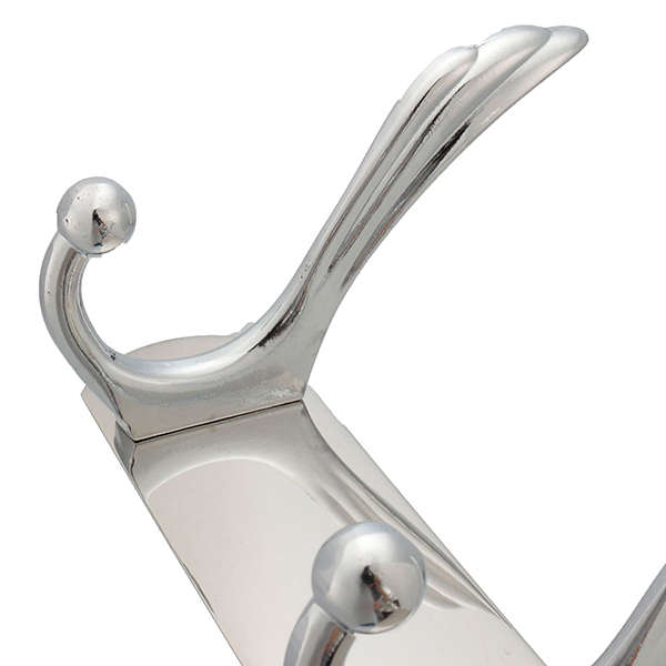 14X 4 Hooks Stainless Steel Wall Mounted Towel Rack Clothes Hanger Coat Hat Holder