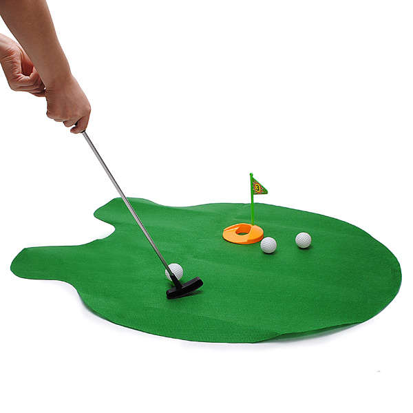 Potty Putter Toilet Golf Game Mini Golf Toys
