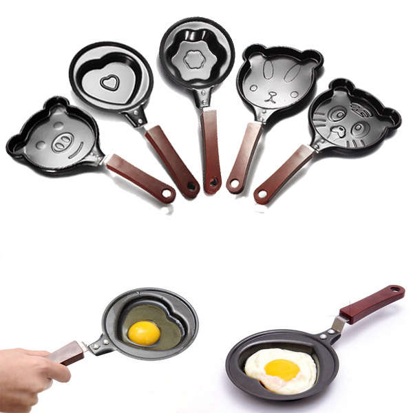 Mini Non Stick Cartoon Omelette Fry Pan Egg Frying Pan (PATTERN: TIGER)