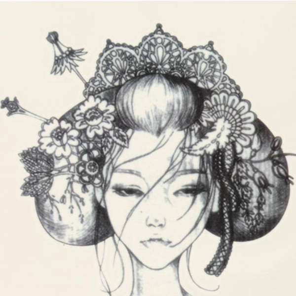 Japan Geisha Temporary Tattoo Body Art Stickers Arm Leg Removable Waterproof