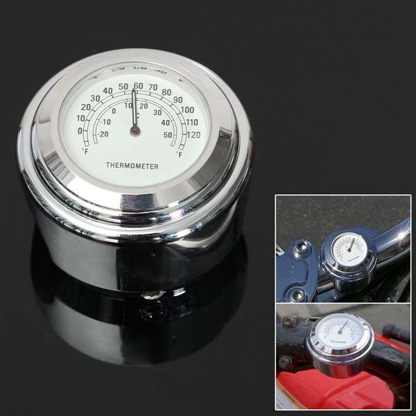 7/8inch 1inch Handlebar Thermometer Waterproof For Motorcycle