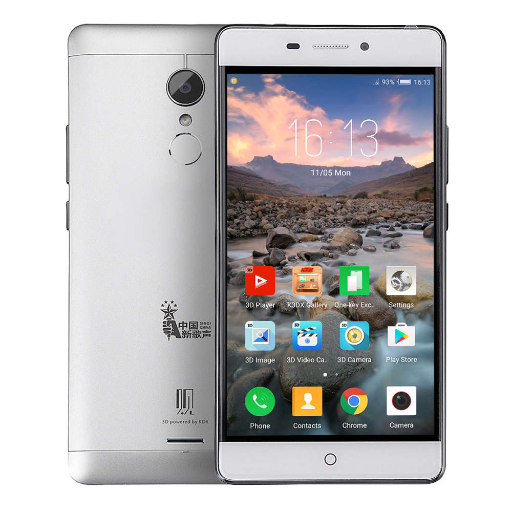 ZTE V5G-K3DX 5.5 Inch FHD 3000mAh Gleass Free 3D 3GB 32GB MSM8952 Snapdragon 617 ... (COLOR: SILVER)