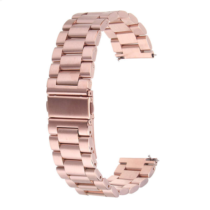 Bakeey 28mm Replacement Stainless Steel Wrist Watch Band Strap for Fitbit Versa (COLOR: ROSEGOLD)