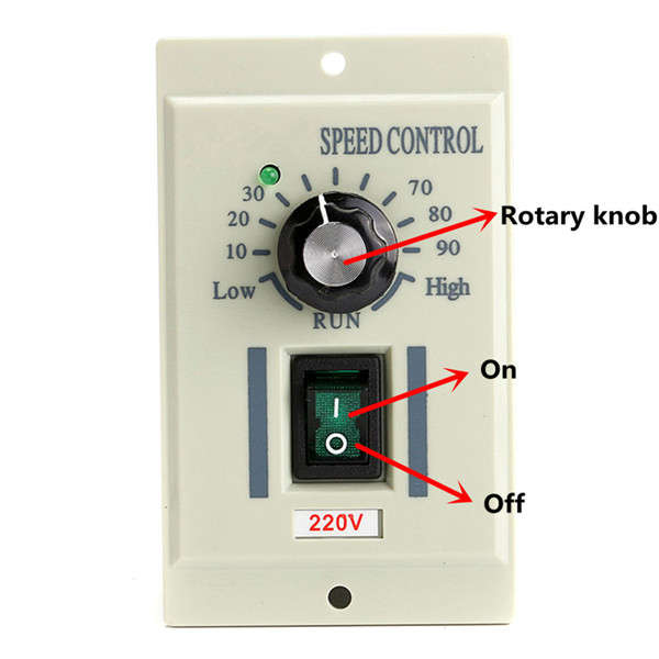 C Speed Control Controller For 400W Motor Output DC 0-220V Controller