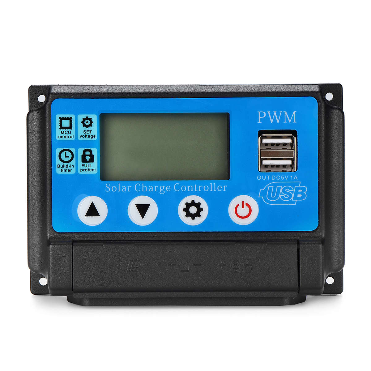 PWM 60A 12/24V Auto Adapt LCD Solar Charge Controller Battery Regulator Adjustable Parameter
