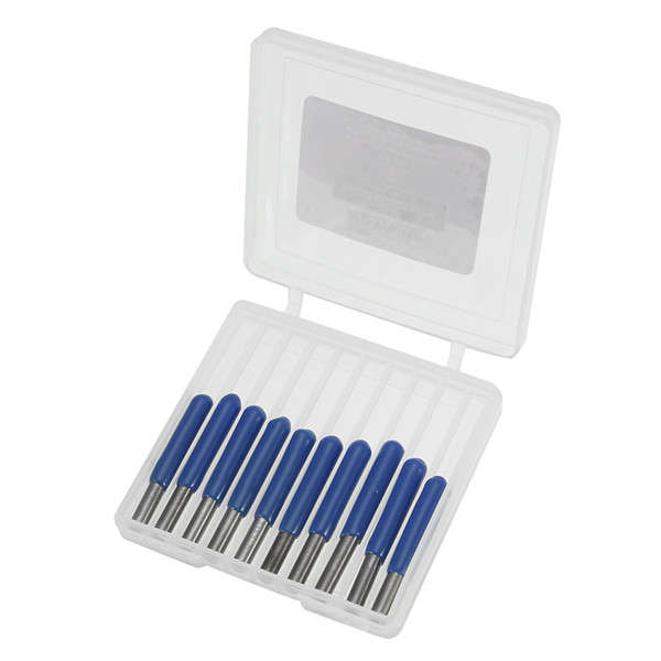 10pcs 3.175mm Shank 30 Degree Cutter 0.3mm V-shape Carbide PCB Engrav