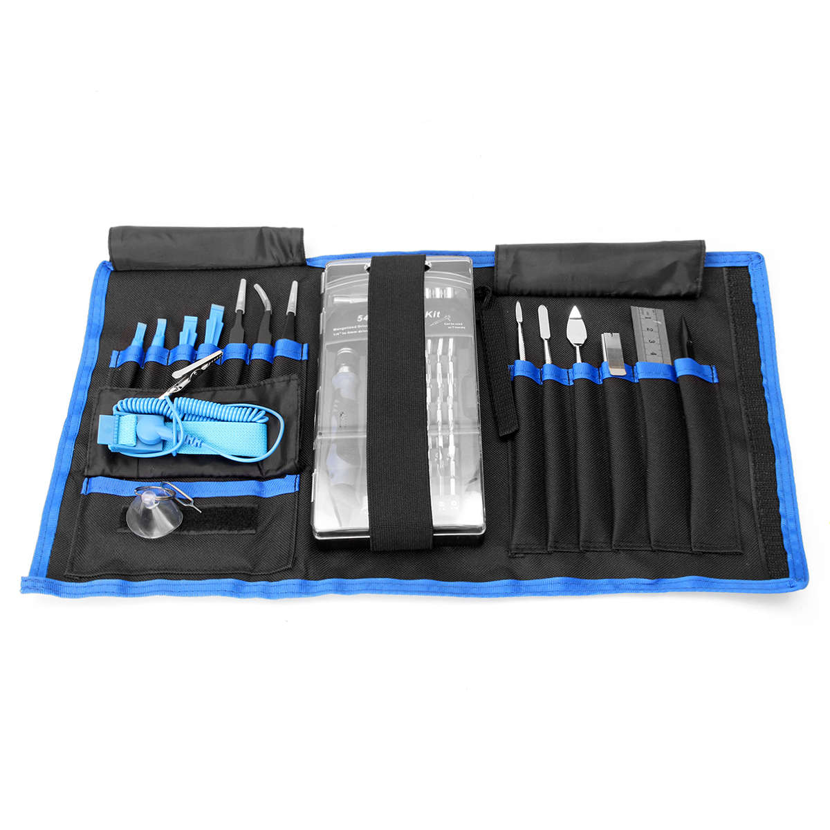 75 in 1 Screwdriver Socket Bit Set Kit + PC Phone Repair Opening Tool Kit Ruler Tongs Tweezers Remov