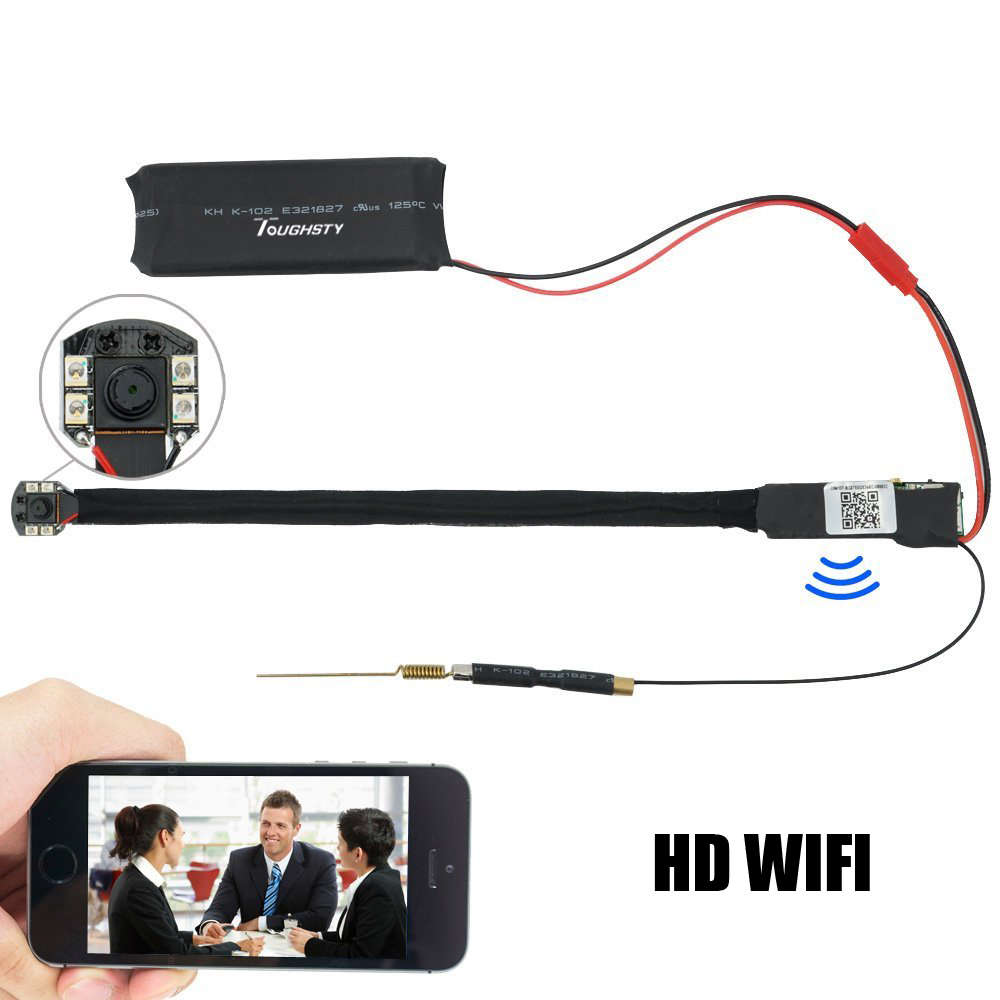 FHD 1080P Wireless WiFi IP Hidden Camera DIY Module Mini DV Motion Nanny Cam - 0.14kg