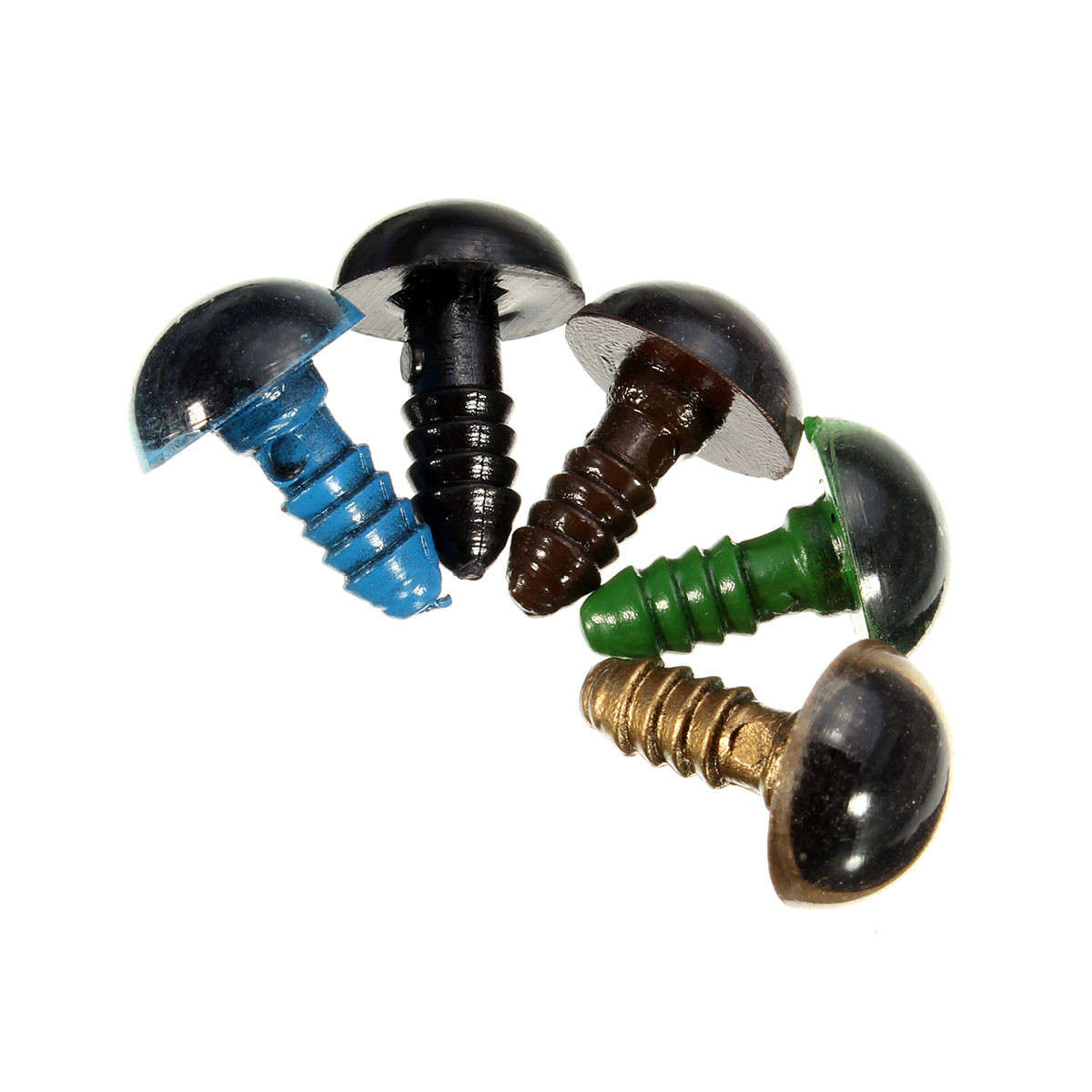 264 Pieces 6 - 12mm Black 10 - 12mm Colourful Safety Eyes Teddy Bear Doll Animal Crafts