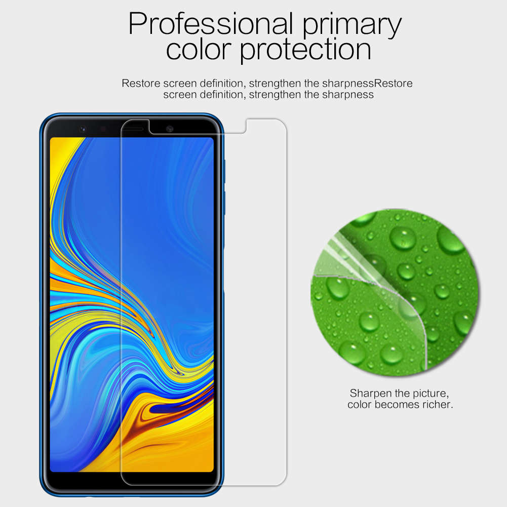 Nillkin Clear HD Screen Protector With Rear Camera Lens Protector For Samsung Galaxy A7 2018 -