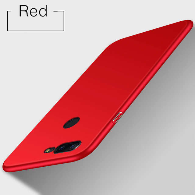 Ultra Thin Silky PC Hard Protective Back Case For OnePlus 5T (COLOR: RED)