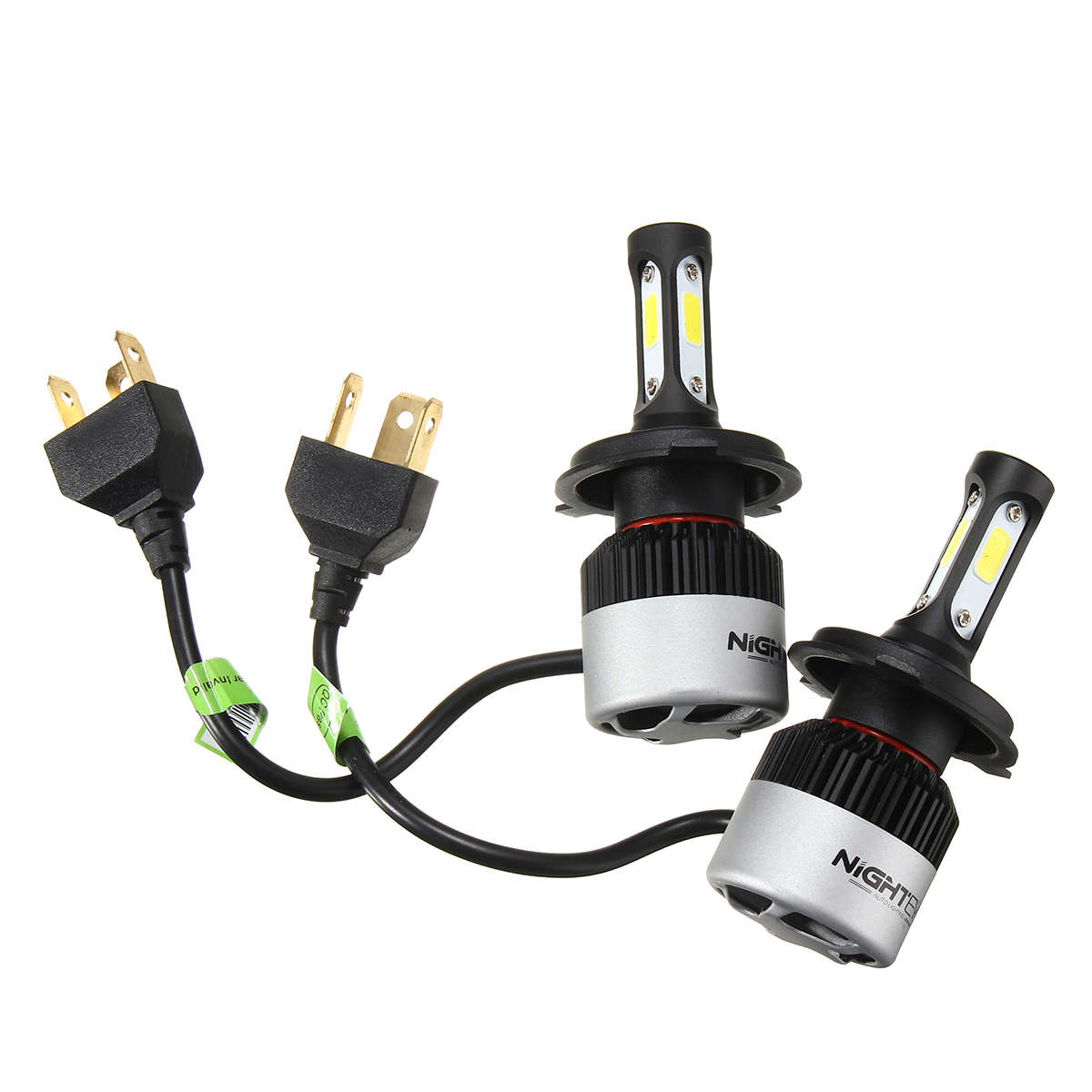 LED Headlight  Nighteye COB LED Car Headlights 9005 9006 H4 H7 H11 Bulbs Lamps 72W 9000LM 6500K