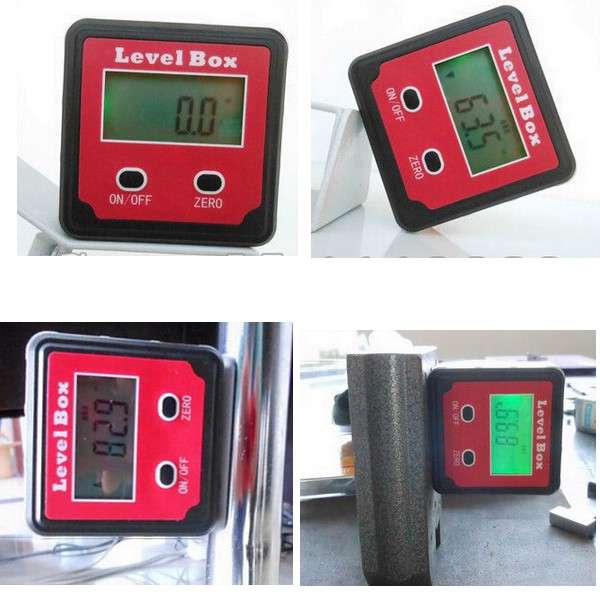 360 Degree Precision Digital Bevel Angle Protractor Inclinometer Level