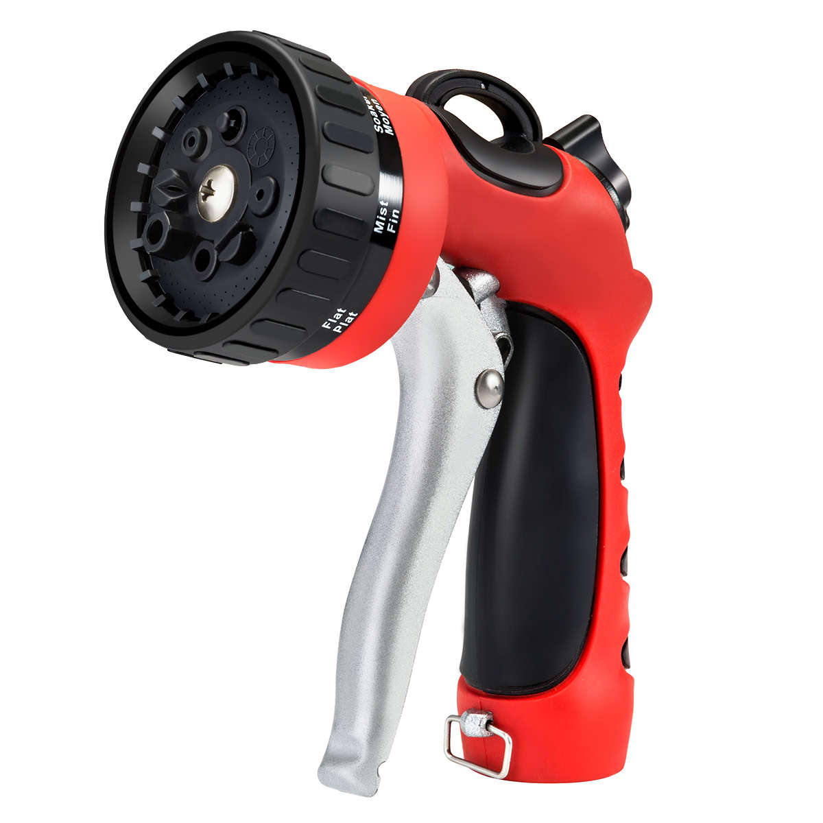 MATCC 8 Patterns Hose Nozzle Heavy Duty Spray Nozzle High Pressure Laboring-Saving and Easy Storage