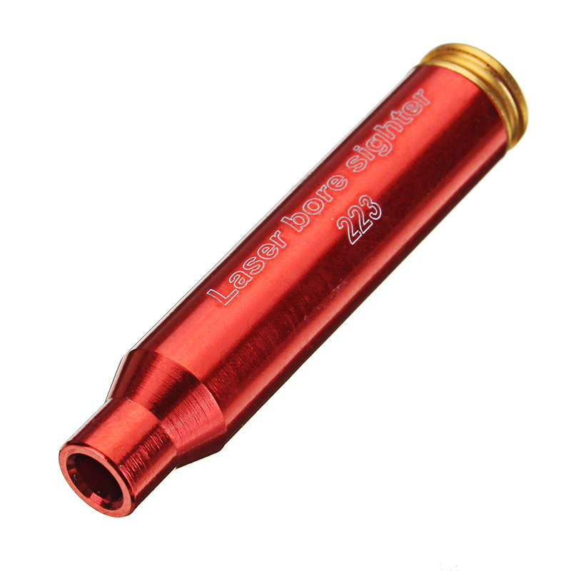 Red CAL 223 REM Gauge 5.56mm Laser Boresighter Red Dot Sight Brass Cartridge B