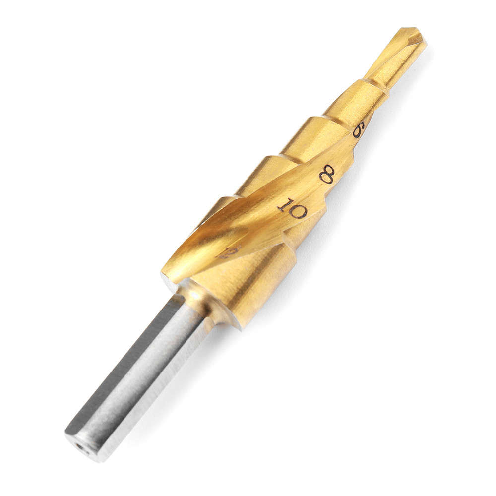 3pcs 4-12/4-20/4-32mm HSS Titanium Coated Step Drill Bit Triangle Shank Step Drill