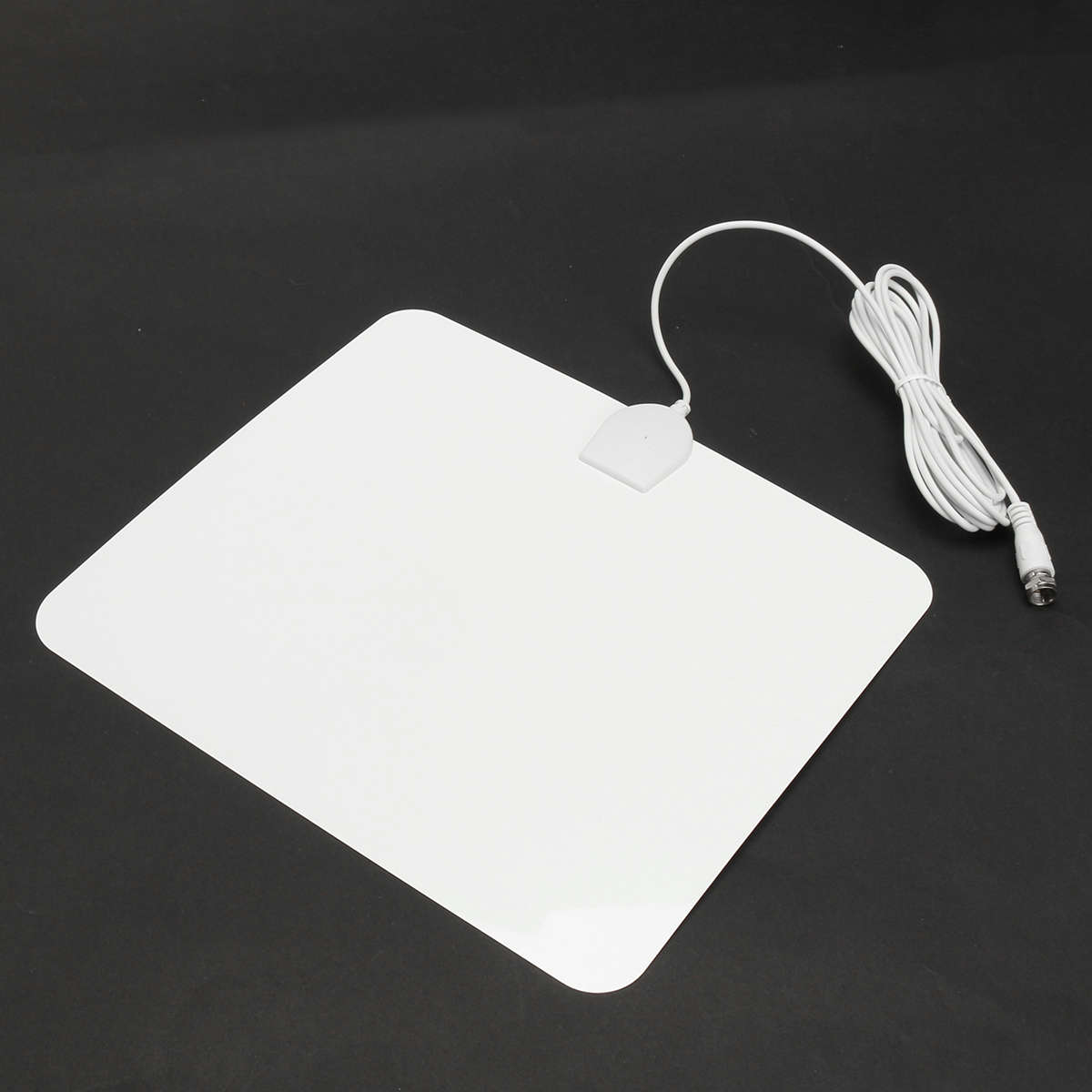 1080P USB Digital Indoor TV Antenna 50 Miles Range Signal Amplified HDTV White - 0.22kg