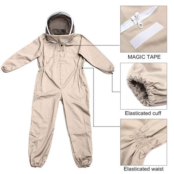 otton Beekeeping Suit Bee Suit Heavy Duty Space Suit Leather Ventilate