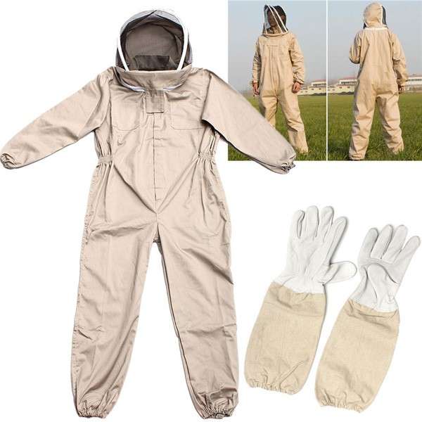 otton Beekeeping Suit Bee Suit Heavy Duty Space Suit Leather Ventilate