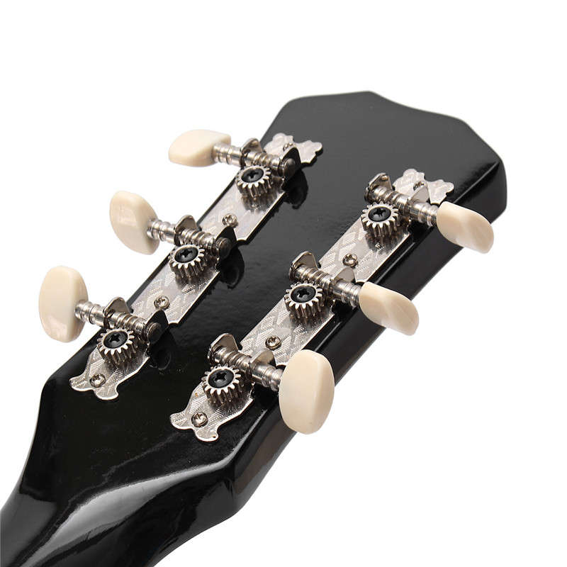 38 Inch Wooden Folk Acoustic Guitar 6 Color Guitar with Bag for Beginner