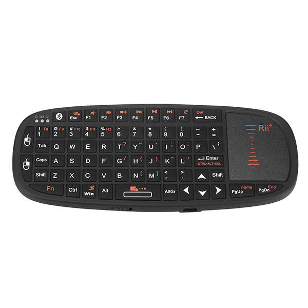 Rii i10BT Bluetooth 2.4G Wireless Mini Keyboard Touchpad Air Mouse Laser Pointer Presenter