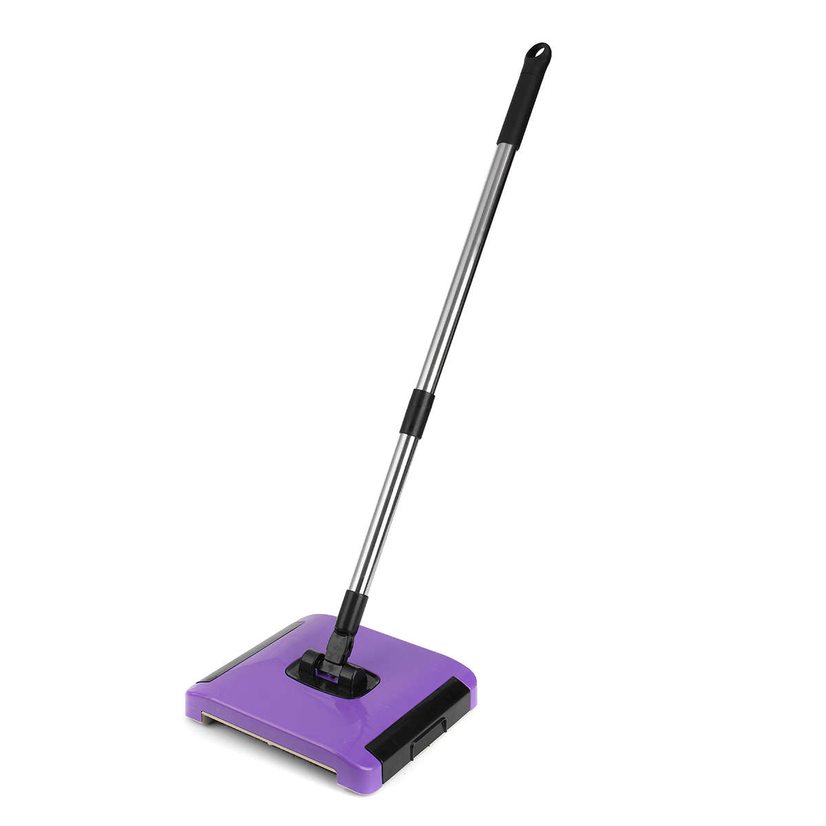 Manual Carpet Sweeper 3 Brush Cordless Hard Floor Rug Cleaner Duster Collector Cleaning Brush