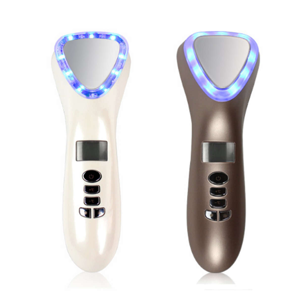 Ultrasonic LED LCD Light Cold Hot SPA Beauty Facial Skin Firming Body Massage Machine