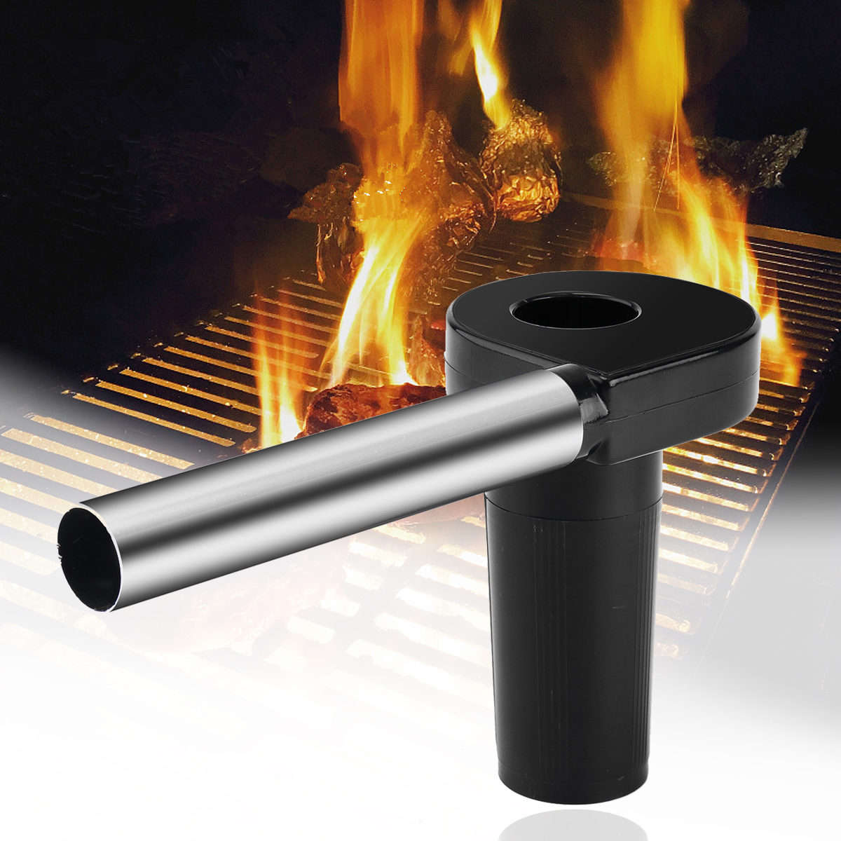 Portable Electric Braai BBQ Fan Air Blower Charcoal Burn Picnic Lighters Utensil Cooking Fire Tool
