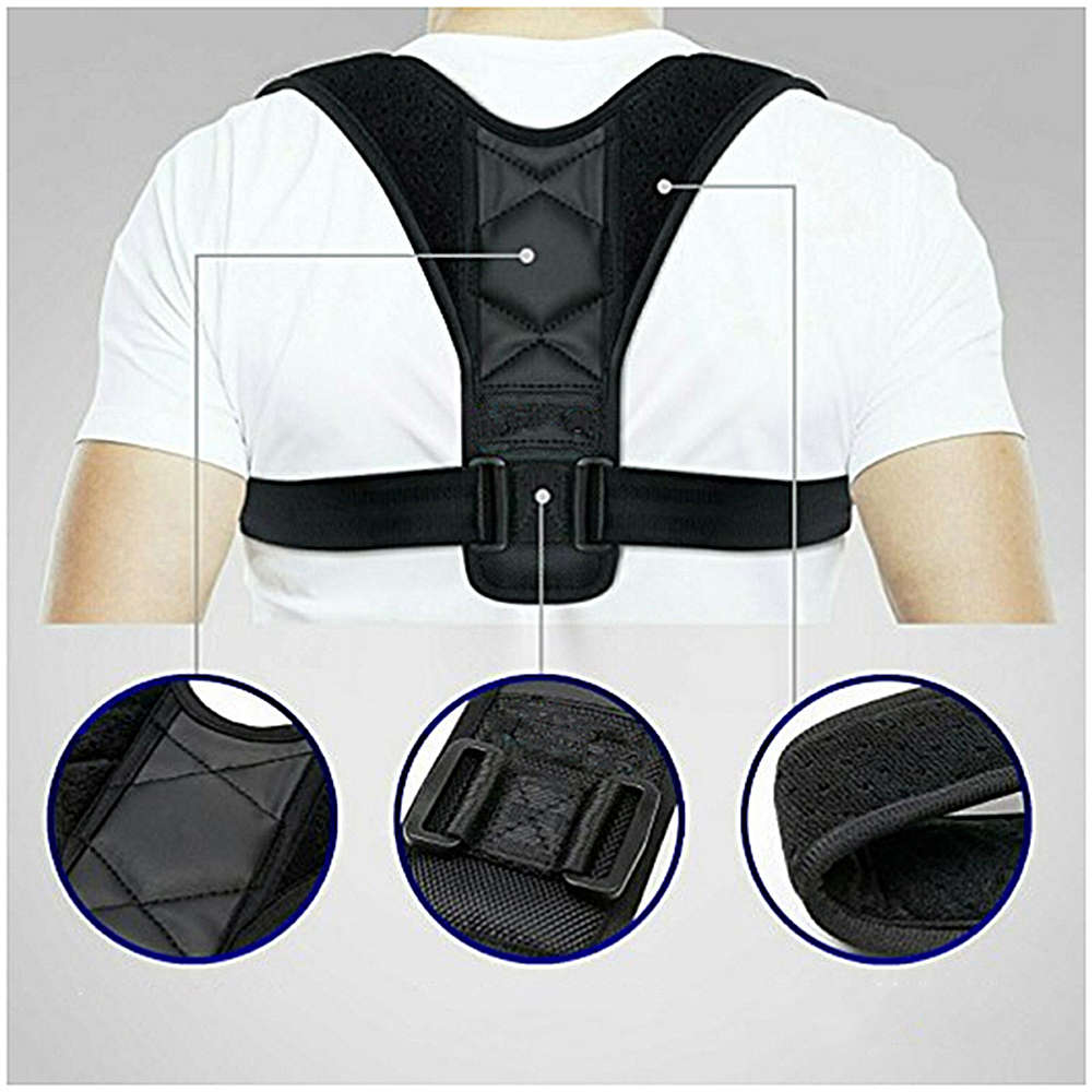 Posture Clavicle Support Corrector Back Straight Shoulders Brace Strap Correct Back Support