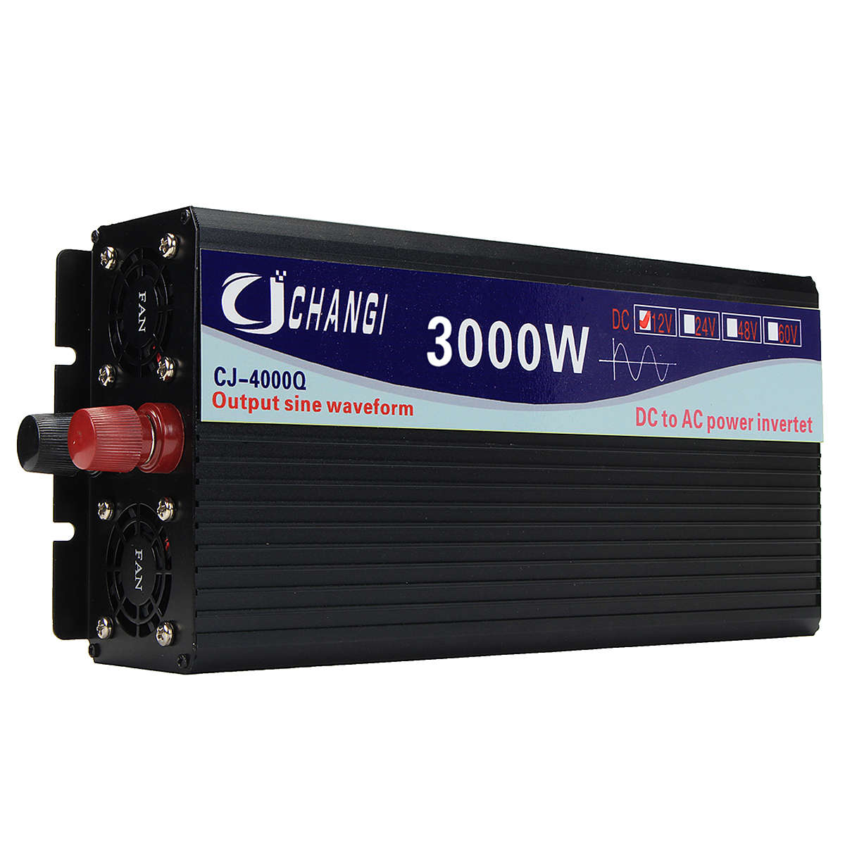 Intelligent Screen Pure Sine Wave Power Inverter 12V/24V To 220V 3000W/4000W/5000W/6000... (TYPE: 1)