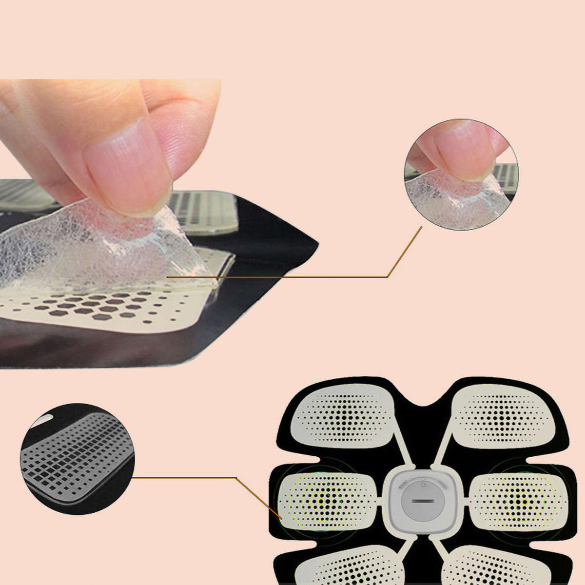 KALOAD ABS Smart Muscle Stimulator Abdominal Body Muscle Trainer