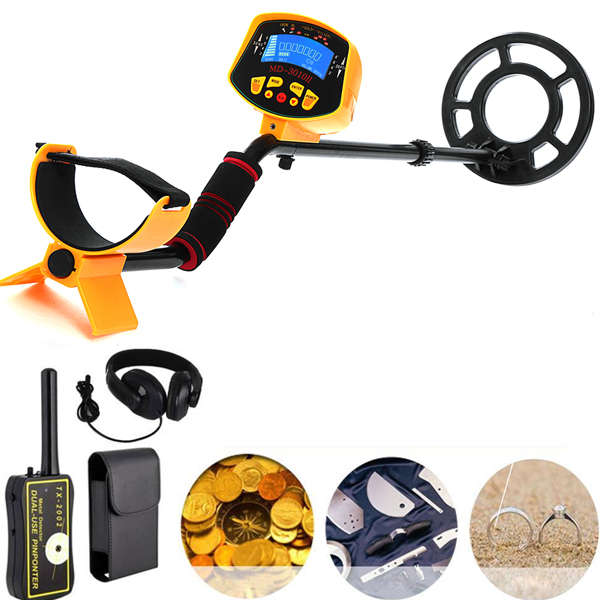 MD3010II Metal Detector Gold Deep Sensitive Searching Digger + TX-2002 Pinpo