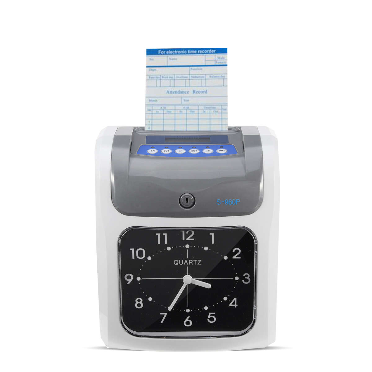 Display 100-240V Employee Attendance Machine Punch Time Clock Payroll Recorder Equipment