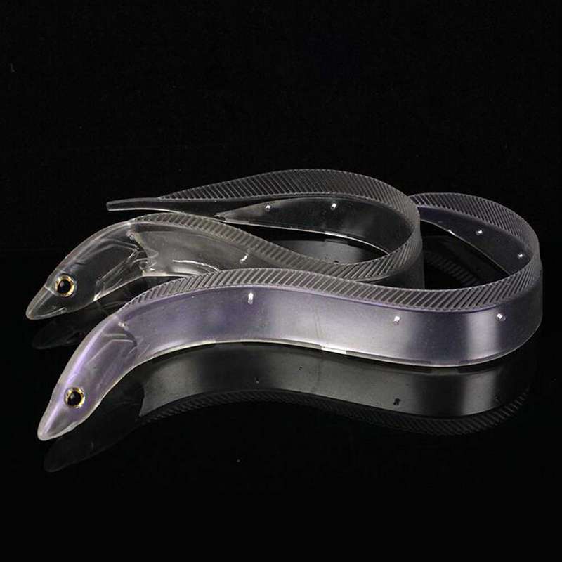 ZANLURE 2pcs/set Transparent White Squid Ribbonfish Lure Fishing Lure Bulit-