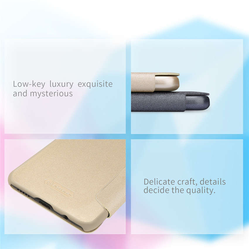 NILLKIN Flip Shockproof PU Leather Full Body Cover Protective Case for Huawei Mate 20 Lite - 0.08kg