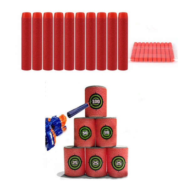 100PCS Red Refill Bullets Dart For Nerf N-strike Elite Rampage