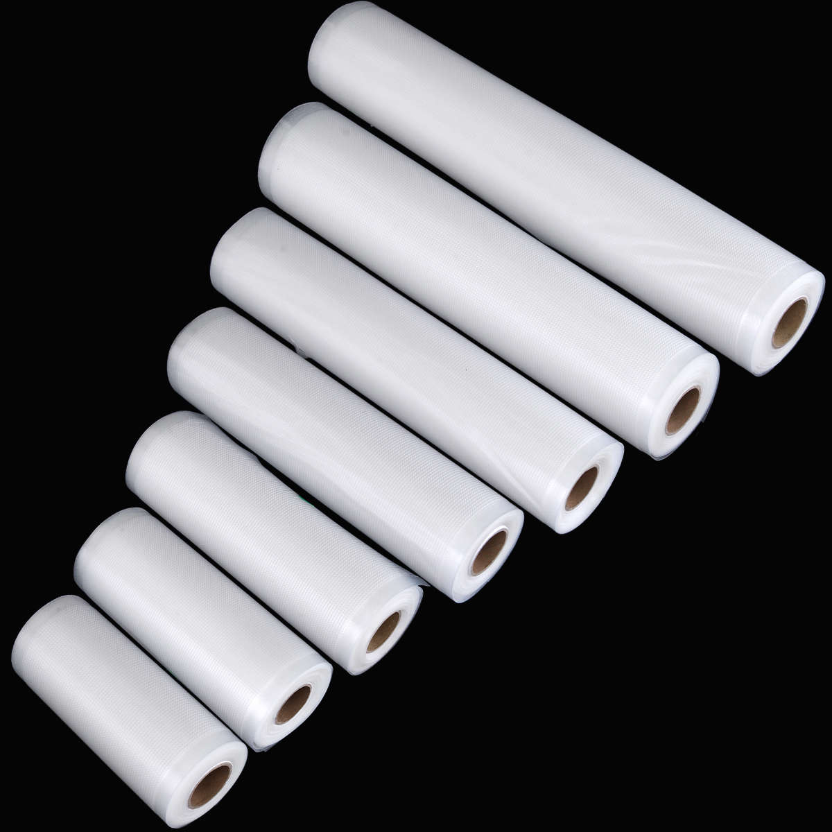 7 Different Size Transparent Vacuum Sealer Bags Rolls Food Saver Seal Storage Package Bags